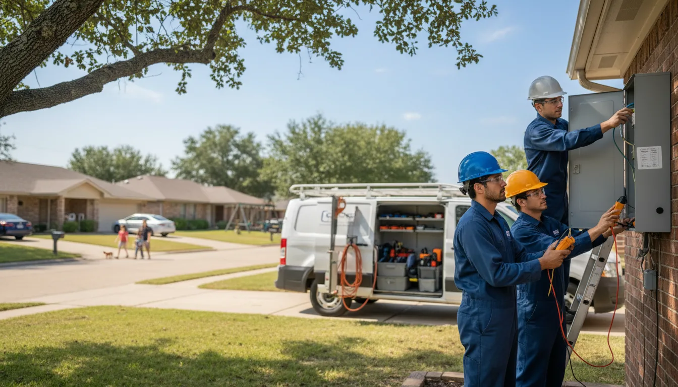 Certified electrician providing emergency electrical services in Wynnewood, OK